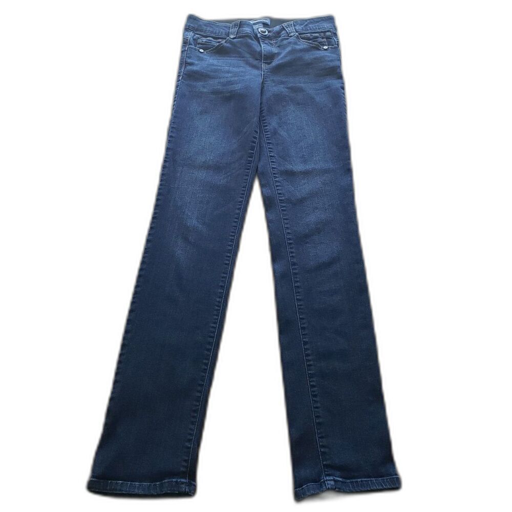 Democracy - "Ab" Solution - Tall Straight Leg Jean - Dark Blue - Women Size 4 - Picture 4 of 8